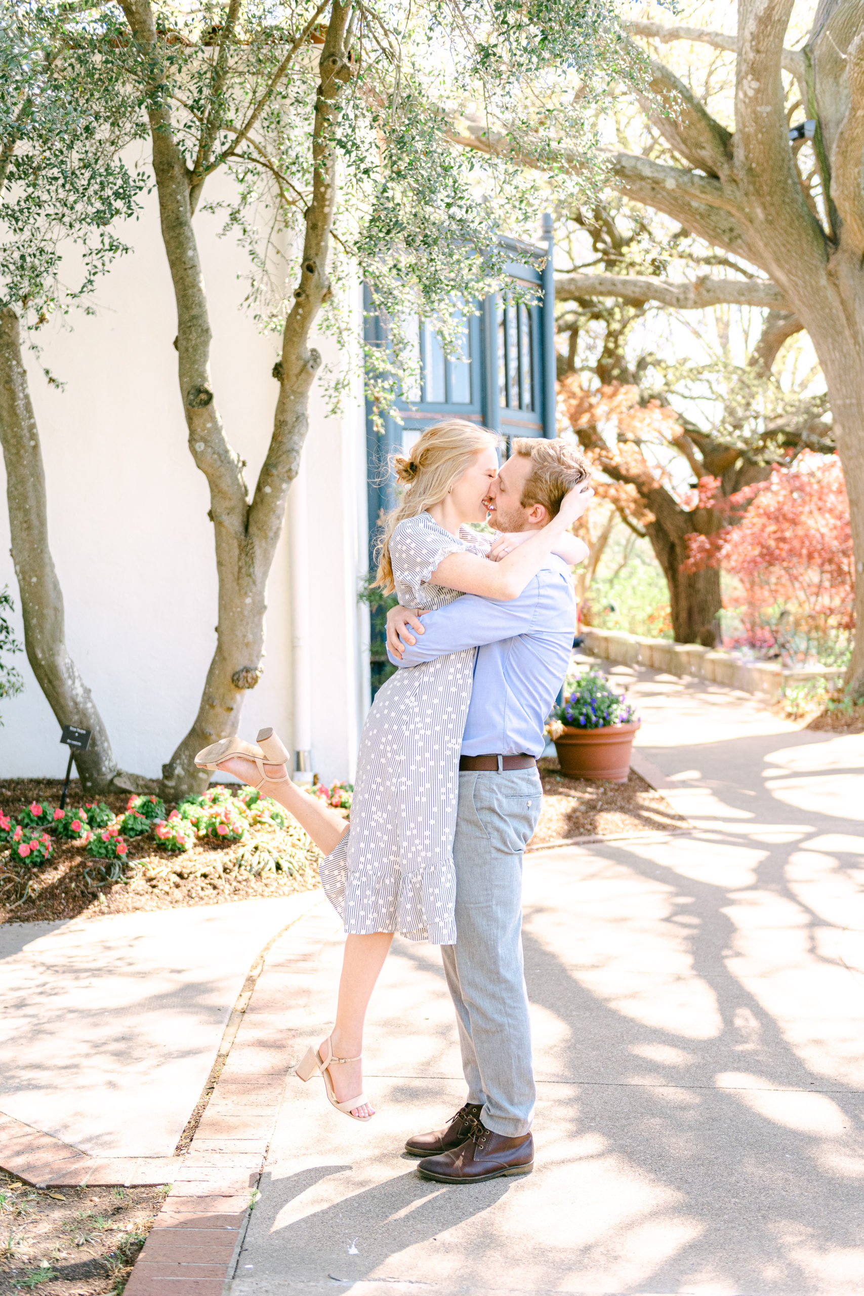Dallas Arboretum Engagement Session with Carley Ann Photography